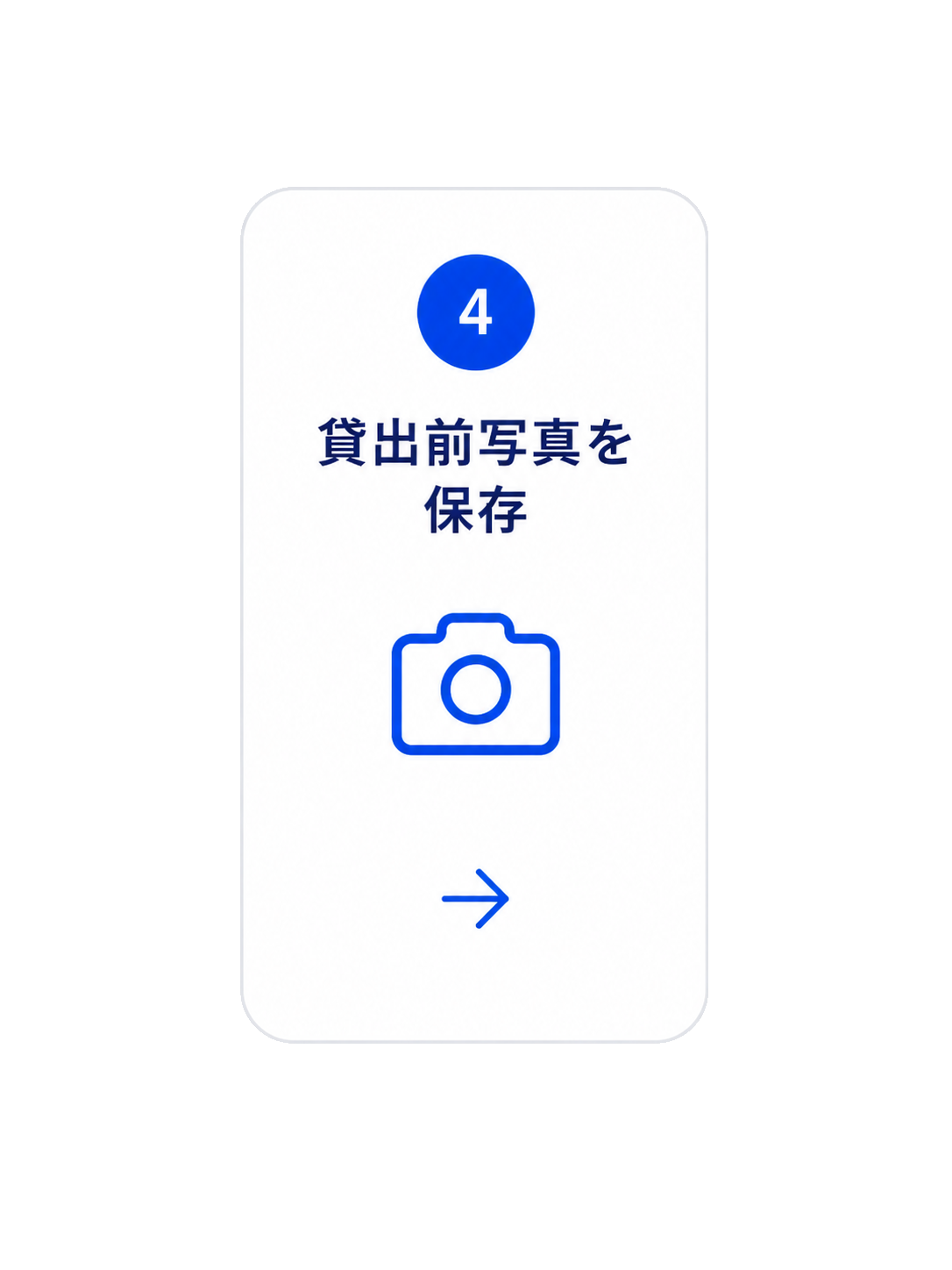 Step4 貸出前写真を保存